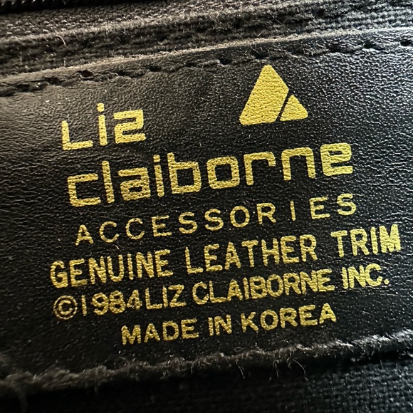 Liz Claiborne Black triangle purse Vintage 1984 1985 excellent condition - Picture 6 of 17